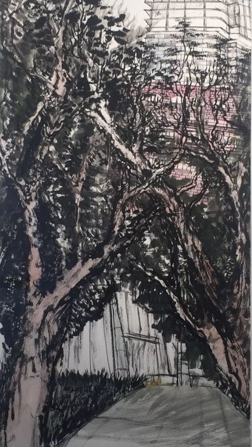 李政道画的大榕树，多次提及的象征意义