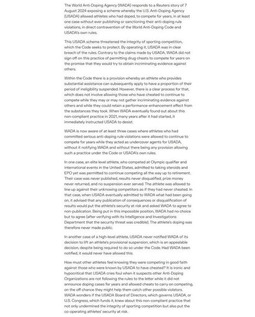 美国对兴奋剂运动员的政策转变，运动员可以继续参赛的决策分析