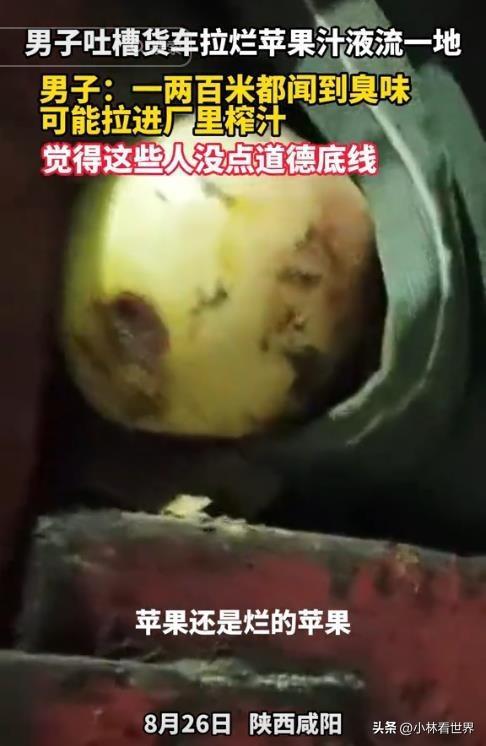 男子举报烂苹果进厂遭恐吓 当地调查