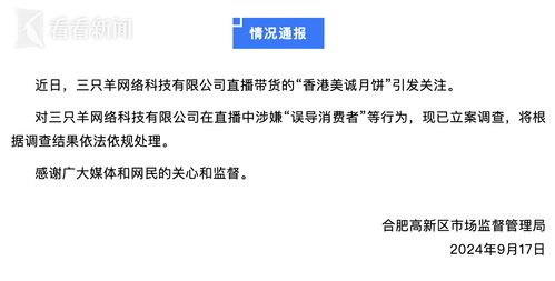 合肥回应调查三只羊事件，不同通报版本引发关注