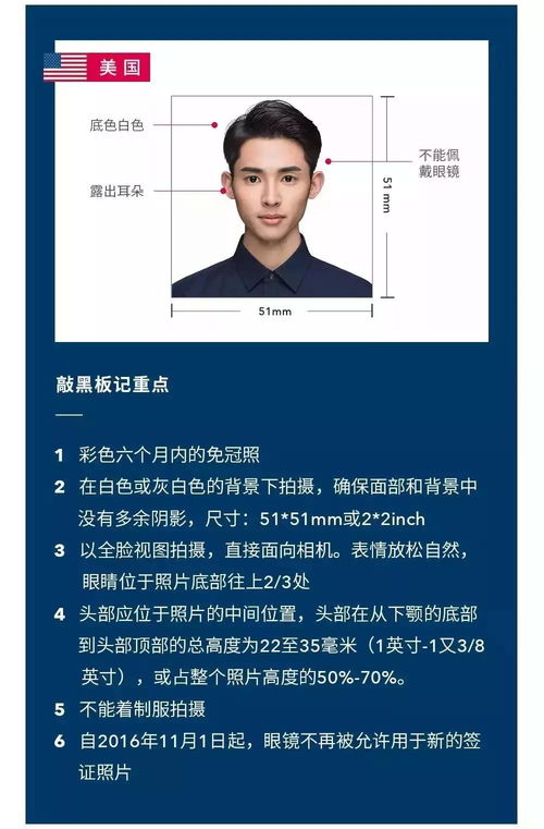 美国签证照片要求全解析，细节决定成败