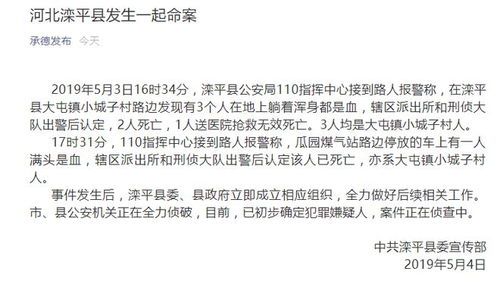 河北滦平惊现命案，深入剖析案件细节与社会影响