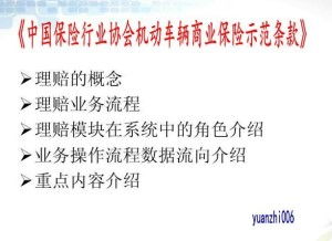 守护您的爱车，一文读懂机动车辆商业保险示范条款