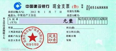 支票填写指南，掌握现金支票填写的艺术