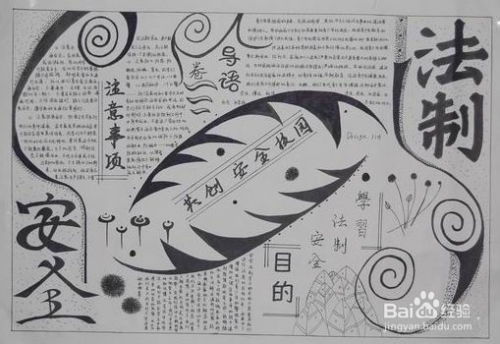 简单又有趣的法律知识手抄报制作指南