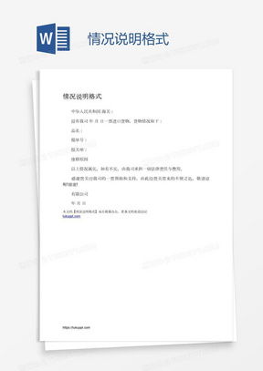 掌握情况说明的艺术，格式与范文指南