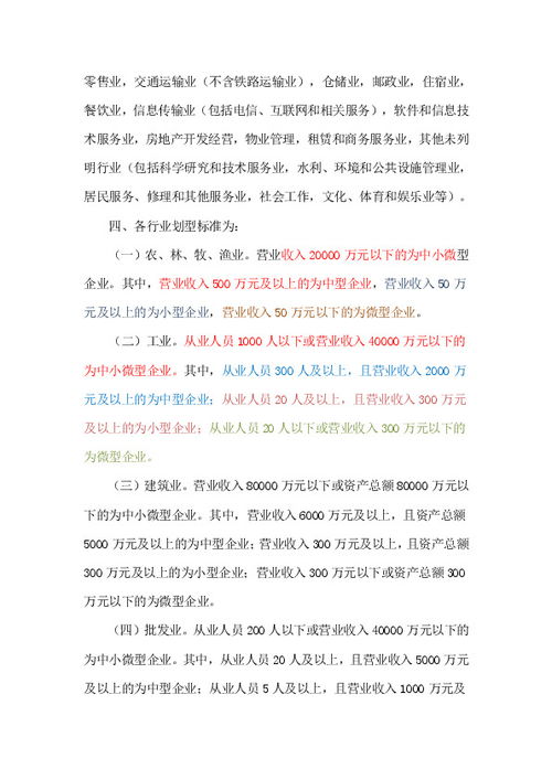 中小企业划型标准规定，解读与影响分析