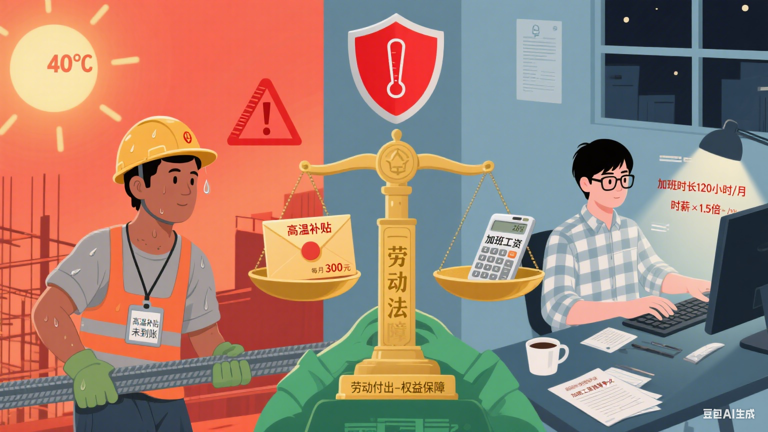 8 月劳动咨询热点：高温补贴与加班工资成焦点。