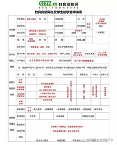 全面指南，如何填写国家助学金申请表格